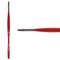 Borciani e Bonazzi Unico Silver Synthetic Series 811 Paint Brush, Flat 4 - Medium Handle Paintbrush Handcrafted in Italy, Cruelty-Free, Acrylic, Oil, Watercolor